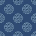 Abstract japanese pattern. Vector seamless background