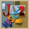 Abstract jazz music background