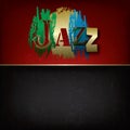 Abstract jazz music background