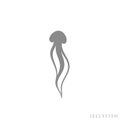 Abstract jellyfish. Vector illustration Royalty Free Stock Photo