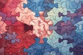 Abstract jigsaw puzzle background pattern Royalty Free Stock Photo