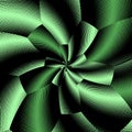 Illustration Disco green smoth, Abstract kaleidoscope background