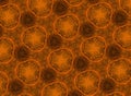 Abstract kaleidoscope bright orange background