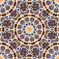 Abstract kaleidoscope mandala pattern design