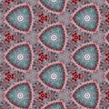 Abstract kaleidoscopic background as infinite continuous pattern