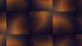 Abstract kaleidoscopic background with squares. Motion. Transforming dark orange squared silhouettes.