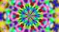 abstract kaleidoscopic mandala pattern background optical illusion with multi color dot effect