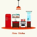 Abstract kitchen icon .