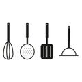 Abstract kitchen tools icon, vector illustration isolated on a white background Royalty Free Stock Photo