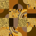 abstract Klimt pattern Royalty Free Stock Photo