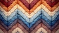 Abstract knitted pattern in a colorful gradient of red, orange, blue and brown Royalty Free Stock Photo