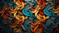 Abstract knot design background, abstract illustration