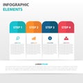 Abstract label business Infographics elements, presentation template flat design vector illustration for web design marketing