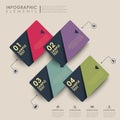 Abstract label infographics