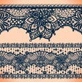 Abstract Lace Ribbon banners,Arabic stripes pattern