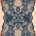 Abstract lace ribbon seamless pattern Royalty Free Stock Photo
