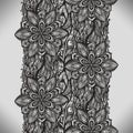 Abstract lace ribbon vertical seamless pattern Royalty Free Stock Photo