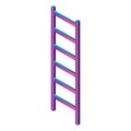 Abstract ladder icon, isometric style