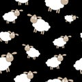 Abstract lamb seamless pattern background vector