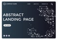 Abstract landing page design -abstract
