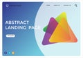 Abstract landing page design -abstract