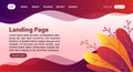 Abstract Landing Page Template, Colorful Landing Page Background, Website Page Template, Maroon Website Backgrounds