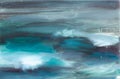 Abstract landscape art background. Seascape Contemporary art. Oil painting of ocean. oil paint texture. Modern art. Royalty Free Stock Photo