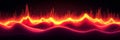 Abstract Landscape of Glowing Lines and Peaks A Dynamic Digital Illustration of Data Visualization Royalty Free Stock Photo