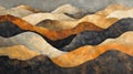 Abstract Landscape with Layered Mountains in Warm Tones Royalty Free Stock Photo