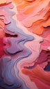 Vibrant Paper Art: Swirling Colors, Saturated Palette, And Organic Nature-inspired Forms