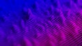 Abstract landscape with wavy slices. Audio paper cut equalizer. Layered data graph in blue and violet colors. 3d render