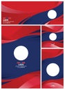 Abstract Laos Flag Background