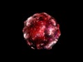 Abstract lava planet ball explosion galactic space planet