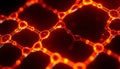 Abstract lava texture, hot and fiery background design element pattern art Generative AI Royalty Free Stock Photo