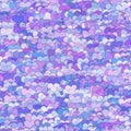 Abstract lavender blue and purple overlapping hearts, retro Valentine`s Day