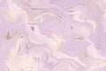 Abstract lavender liquid marble or watercolor background with glitter foil textured stripes. Violet marbled alcohol ink