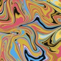 Abstract layered geometric swirl marble pattern in bold vibrant colors