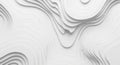 Abstract layered patterns in white shades overlap to create a three-dimensional effect. The design Royalty Free Stock Photo