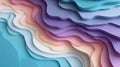 Serene abstract background featuring layered topography with gentle wave forms showcasing a beautiful gradient transition from Royalty Free Stock Photo
