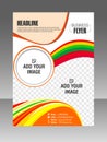 Abstract Layout flyer, vector template