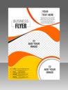 Abstract Layout flyer, vector template