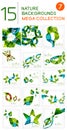 Abstract leaf backgrounds mega collection Royalty Free Stock Photo