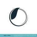 Abstract Leaf Circle Icon Vector Logo Template Illustration Design. Vector EPS 10 Royalty Free Stock Photo