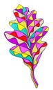 Abstract leaf drawing