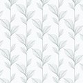 Abstract leaf vector pattern, repeating linear leaves, flower, skeleton leaves, grass.