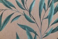 Abstract leaf wallpaper with exotic decorative leaves pattern