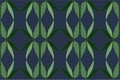 Abstract leaves background pattern in green and blue grey