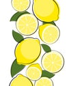 Abstract Lemon Natural Background Vector Illustration