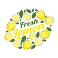 Abstract Lemon Natural Background Vector Illustration