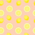 Abstract Lemon Seamless Pattern Background Vector Illustration